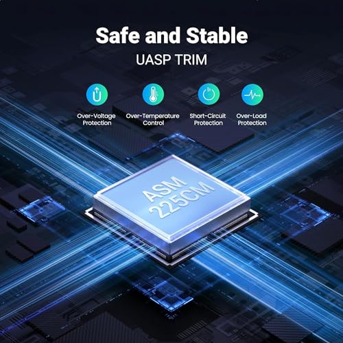 Ant Esports AESE205 2.5" Hard Drive Enclosure USB 3.1 for 2.5 Inch SSD & HDD External Hard Drive Aluminum Enclosure Support Max 6TB with UASP - Black Ant Esports AESE205 2.5" Hard Drive Enclosure USB 3.1 for 2.5 Inch SSD & HDD External Hard Drive Aluminum Enclosure Support Max 6TB with UASP - Black