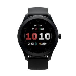 Titan Smart Smartwatch with Stress & Sleep Monitor Black
