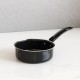 The Earth Store EcoLuxe Small Saucepan for tea Milk and Chai Pan Induction Base and Gas Stove T Pan 950 ml Black