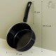 The Earth Store EcoLuxe Small Saucepan for tea Milk and Chai Pan Induction Base and Gas Stove T Pan 950 ml Black