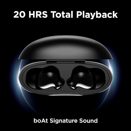 boAt Airdopes 183 in Ear TWS Earbuds Space Black boAt Airdopes 183 in Ear TWS Earbuds Space Black