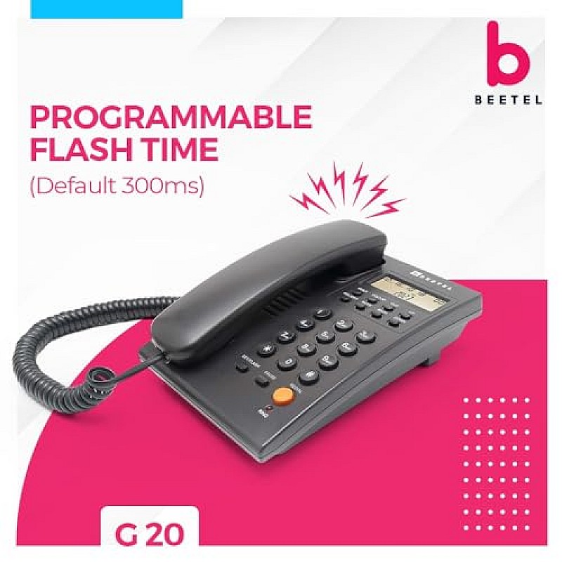 Beetel Newly Launched G30 Caller ID LCD Display landline Black