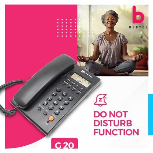 Beetel Newly Launched G30 Caller ID LCD Display landline Black