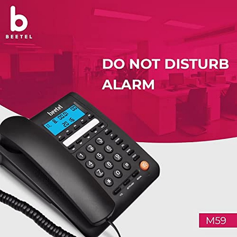 Beetel Newly Launched G30 Caller ID LCD Display landline Black