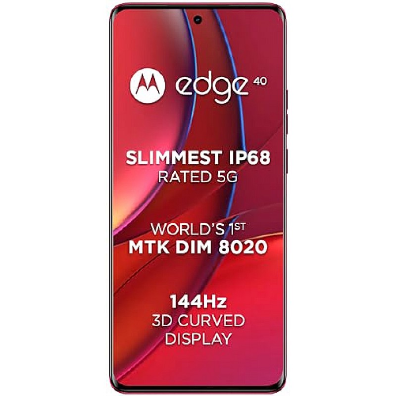 Motorola Edge 40 5G (Viva Magenta, 8GB RAM, 256GB Storage) Refurbished