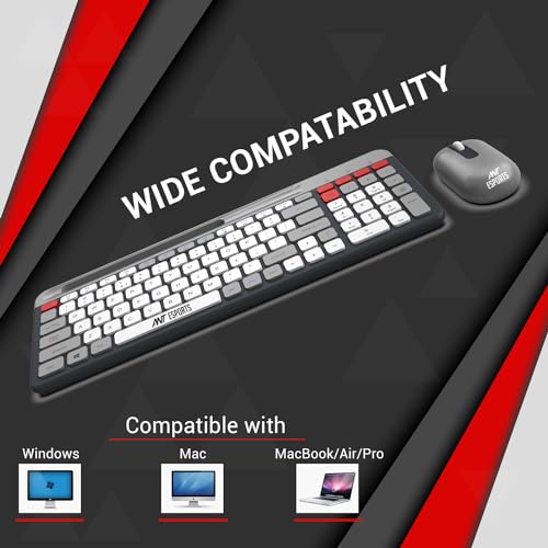 Ant Esports WKM22 Wireless Keyboard and Mouse Grey
