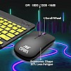 Ant Esports WKM11 Wireless Keyboard and Mouse Combo, Ultra Compact Slim Keyboard and Ergonomic Mouse for Desktop Black Cyan.