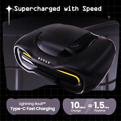 Boult Newly Launched Audio Astra True Wireless in Ear Earbuds with 48H Playtime, 4 Mics ENC, 45ms Low Latency Gaming, Breathing LEDs Black Gloss Boult Newly Launched Audio Astra True Wireless in Ear Earbuds with 48H Playtime, 4 Mics ENC, 45ms Low Latency Gaming, Breathing LEDs Black Gloss