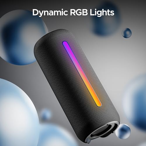 boAt Stone Spinx Pro Bluetooth Speaker with 20 W RMS Sound, Up to 8 hrs of Playtime, BTv5.0, Built-in Mic, RGB LEDs, TWS Feature, TF Card, AUX port Midnight Black boAt Stone Spinx Pro Bluetooth Speaker with 20 W RMS Sound, Up to 8 hrs of Playtime, BTv5.0, Built-in Mic, RGB LEDs, TWS Feature, TF Card, AUX port Midnight Black