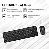 ASUS Wireless Keyboard and Mouse Set CW101, Upto 1000 Adjustable DPI,2.4 GHz Nano Receiver,Compact  Light Weight Design (Black)