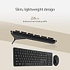 ASUS Wireless Keyboard and Mouse Set CW101, Upto 1000 Adjustable DPI,2.4 GHz Nano Receiver,Compact  Light Weight Design (Black)