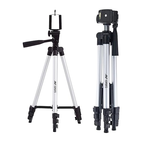 Ant Esports CATS02 Tripod 55 Inches (140 cm) with Mobile Holder and Carry Case for Smartphone & DSLR Camera Portable Lightweight Aluminium Tripod Ant Esports CATS02 Tripod 55 Inches (140 cm) with Mobile Holder and Carry Case for Smartphone & DSLR Camera Portable Lightweight Aluminium Tripod