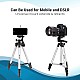 Ant Esports CATS02 Tripod 55 Inches (140 cm) with Mobile Holder and Carry Case for Smartphone & DSLR Camera Portable Lightweight Aluminium Tripod