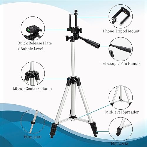 Ant Esports CATS02 Tripod 55 Inches (140 cm) with Mobile Holder and Carry Case for Smartphone & DSLR Camera Portable Lightweight Aluminium Tripod Ant Esports CATS02 Tripod 55 Inches (140 cm) with Mobile Holder and Carry Case for Smartphone & DSLR Camera Portable Lightweight Aluminium Tripod