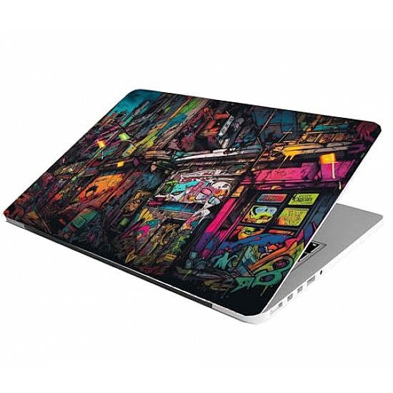 BAEYE Full Laptop Skin Stickers HD Quality Sticker for Laptops Upto 15.6" inch Multcolor