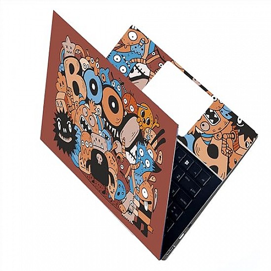 BAEYE Full Laptop Skin Stickers HD Quality Sticker for Laptops Upto 15.6" inch Multcolor