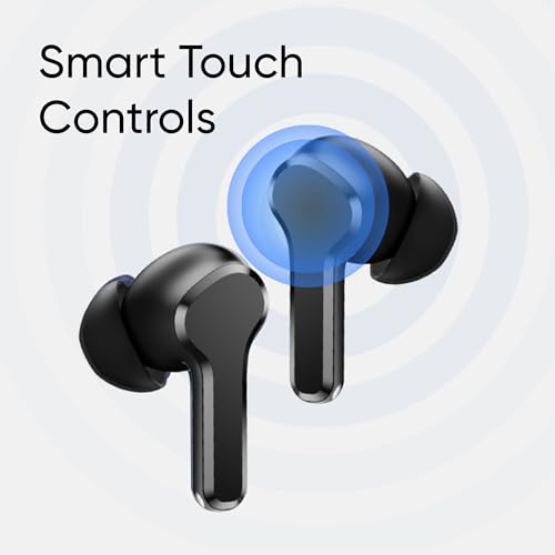 realme Buds T110 with Ai Enc for Calls, Upto 38 Hours of Playback earbuds (Punk Black, True Wireless) realme Buds T110 with Ai Enc for Calls, Upto 38 Hours of Playback earbuds (Punk Black, True Wireless)