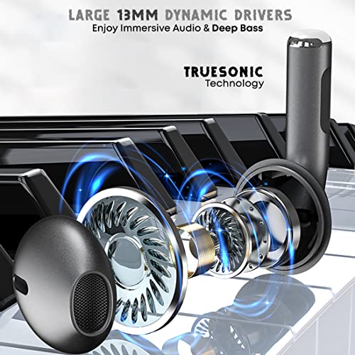 pTron Bassbuds Revv in-Ear TWS Earbuds with Mic, AI-ENC Calling, 50ms Low Latency 28Hrs Playtime Jet Black pTron Bassbuds Revv in-Ear TWS Earbuds with Mic, AI-ENC Calling, 50ms Low Latency 28Hrs Playtime Jet Black