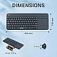 Ant Esports WK100 2in1 Wireless/Bluetooth Keyboard Black