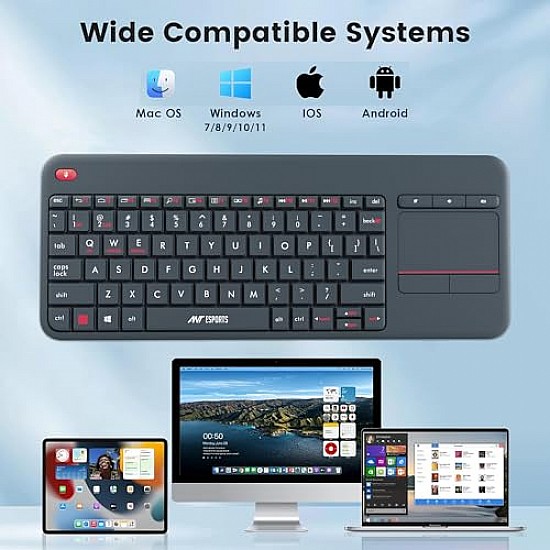 Ant Esports WK100 2in1 Wireless/Bluetooth Keyboard Black