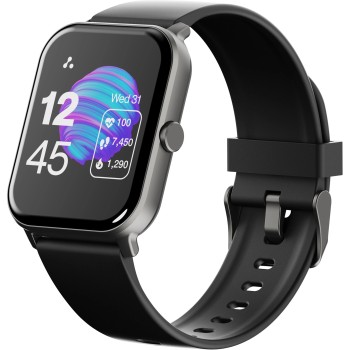 Ambrane Wise-Eon 1.69Lucid Display bluetooth calling function and 7 days battery life Smartwatch (Black Strap, Regular)