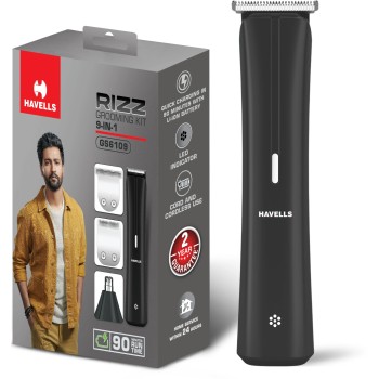 HAVELLS GS6109 Trimmer 90 min Runtime 13 Length Settings (Black)