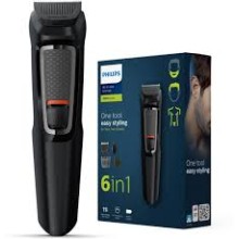 PHILIPS MG3724/30 Trimmer 60 min Runtime 7 Length Settings (Black)