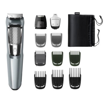 Philips Multi Grooming Kit | 11-in-1 Trimmer: Face, Head and Body | All-in-one Trimmer for Men | Dual Cut Blades for Maximum Precision | 75 Mins Run