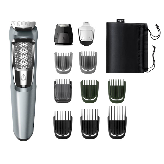 Philips Multi Grooming Kit | 11-in-1 Trimmer: Face, Head and Body | All-in-one Trimmer for Men | Dual Cut Blades for Maximum Precision | 75 Mins Run