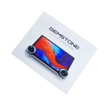 Gemstone 10.1 Inch QLED Car Stereo Display | 1K/2K HD Touchscreen with Dual Knobs | Bluetooth, USB, FM, Mirror Link, Android/iOS Compatible | in-Dash Multimedia Head Unit