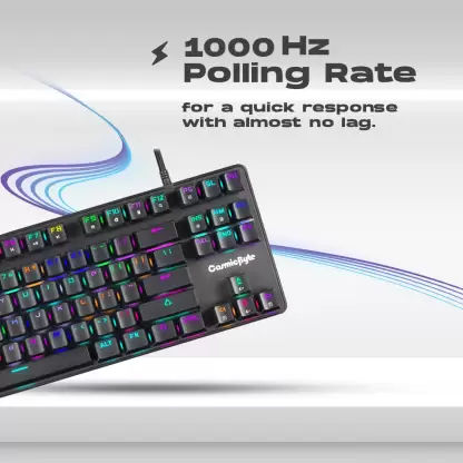 Cosmic Byte CB-GK-18 Firefly RGB Ten-Keyless Keyboard with Outemu Red Switch Black Cosmic Byte CB-GK-18 Firefly RGB Ten-Keyless Keyboard with Outemu Red Switch Black