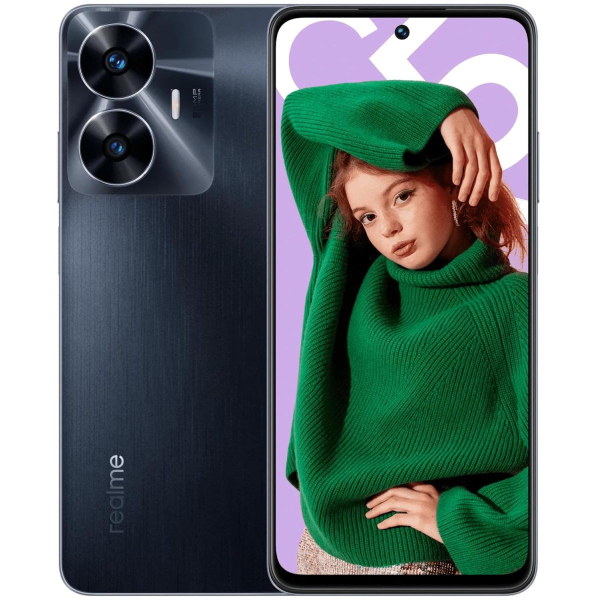 Realme C55 (Rainy Night, 6GB RAM 64GB Storage) refurbished