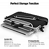 AirCase Laptop Bag Sleeve  Bag for 15.6-Inch Laptop MacBook Shoulder Strap Pocket Black