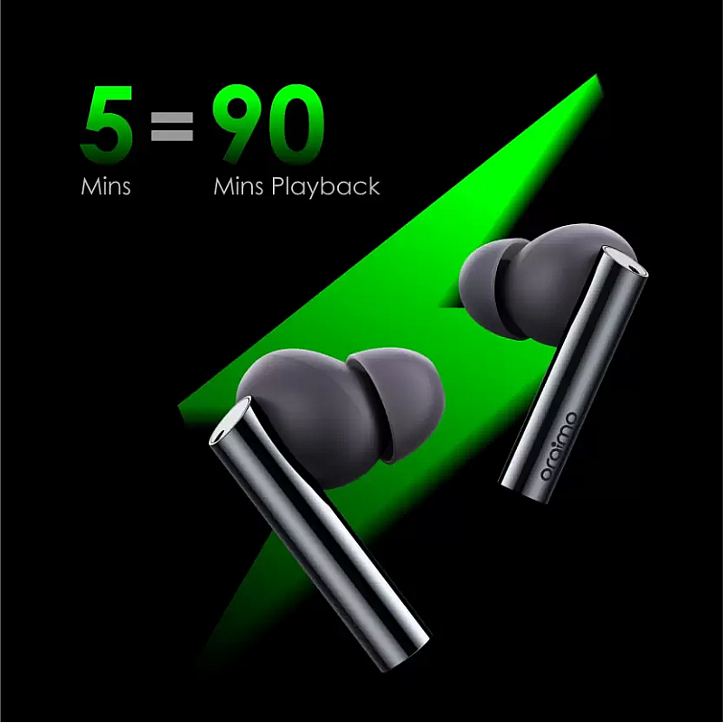 ORAIMO FreePods Pro TWS Earbuds with ANC ,43Hrs Playtime (Space gray, True Wireless)