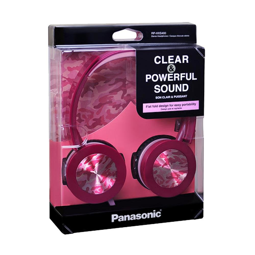 Panasonic RP-HXS400E-P Wired without Mic Headset (PINK COLOUR, On the Ear)