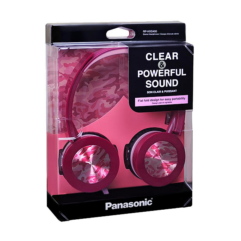 Panasonic RP-HXS400E-P Wired without Mic Headset  (PINK COLOUR, On the Ear)