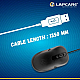 Lapcare Optical Mouse  L- 60 (IND) Plus Black