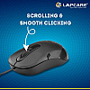 Lapcare Optical Mouse  L- 60 (IND) Plus Black