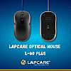 Lapcare Optical Mouse  L- 60 (IND) Plus Black