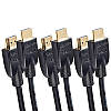 AmazonBasics 3-Feet High-Speed HDMI 2.0 Cable, Pack of 3 (Black)