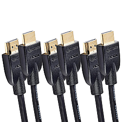 AmazonBasics 3-Feet High-Speed HDMI 2.0 Cable, Pack of 3 (Black)