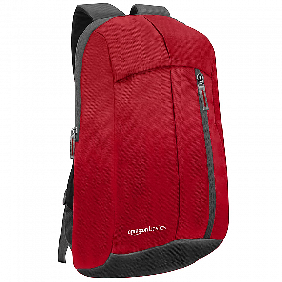 amazon basics - Mini Backpack for Outdoor Use (12 l) (Red)