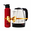 Pigeon 1.5 litre Hot Kettle and Stainless Steel Water Bottle Combo