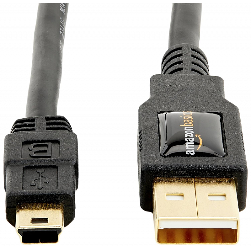 AmazonBasics USB 2.0 Cable - A-Male to Mini-B - 6 Feet (1.8 Meters)