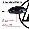 HP M260 RGB Backlighting USB Wired Gaming Mouse, Customizable 6400 DPI, Ergonomi Lightweighted /3 Years Warranty (7ZZ81AA),Black