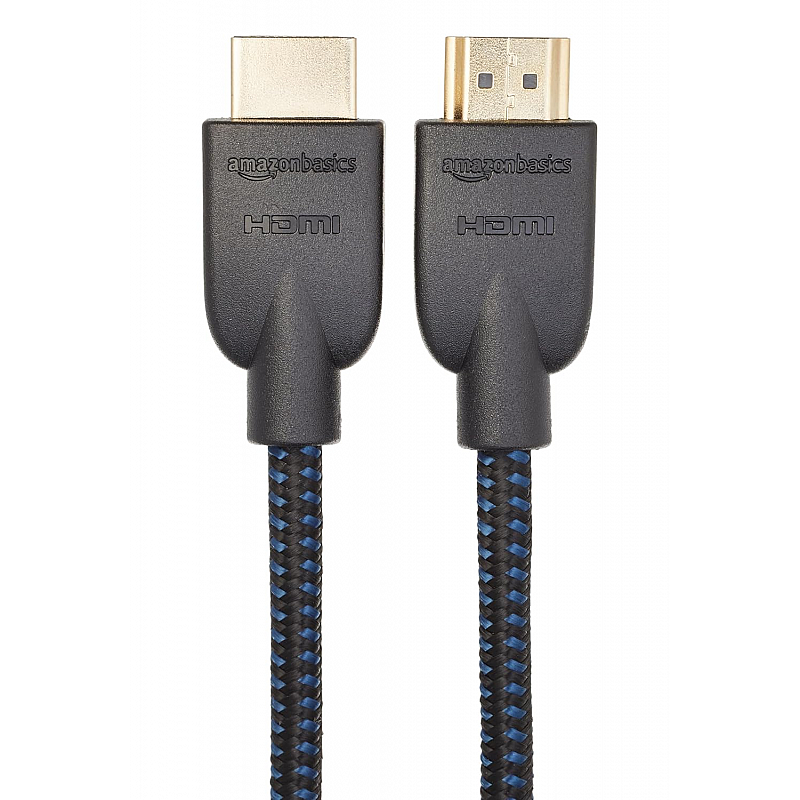 AmazonBasics High-Speed Braided HDMI Cable - 6 Feet - Supports Ethernet, 3D, 4K and Audio Return (Black)