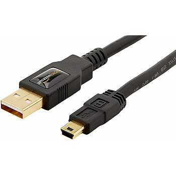 AmazonBasics USB 2.0 Cable - A-Male to Mini-B - 6 Feet (1.8 Meters)