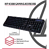 HP K300 Backlit Membrane Wired Gaming Keyboard with Mixed Color Lighting, 4 LED Indicators