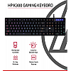 HP K300 Backlit Membrane Wired Gaming Keyboard with Mixed Color Lighting, 4 LED Indicators