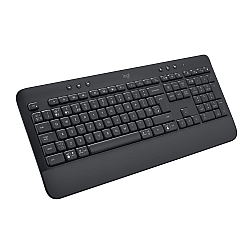 Logitech Signature K650 Wireless Keyboard with Wrist Rest, Full-Size, USB Receiver Black